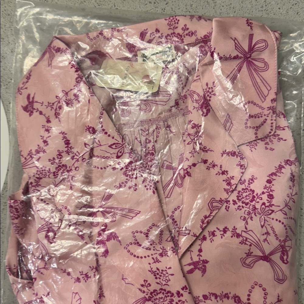 Free People Pink Patterned Women's Pajama Shorts Set - Picture 4 of 4